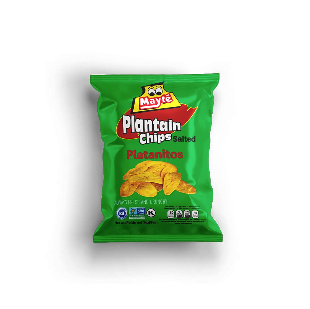 Mayté Lightly salted chips Plantains chips 3 OZ snacks