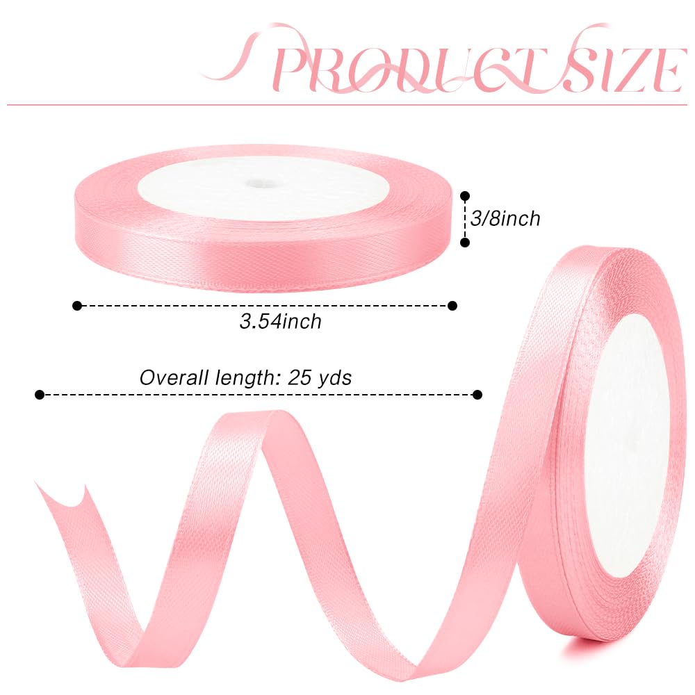 Amazon.com: Pink Ribbon 3/8 Inch 25 Yds Light Pink Ribbon
