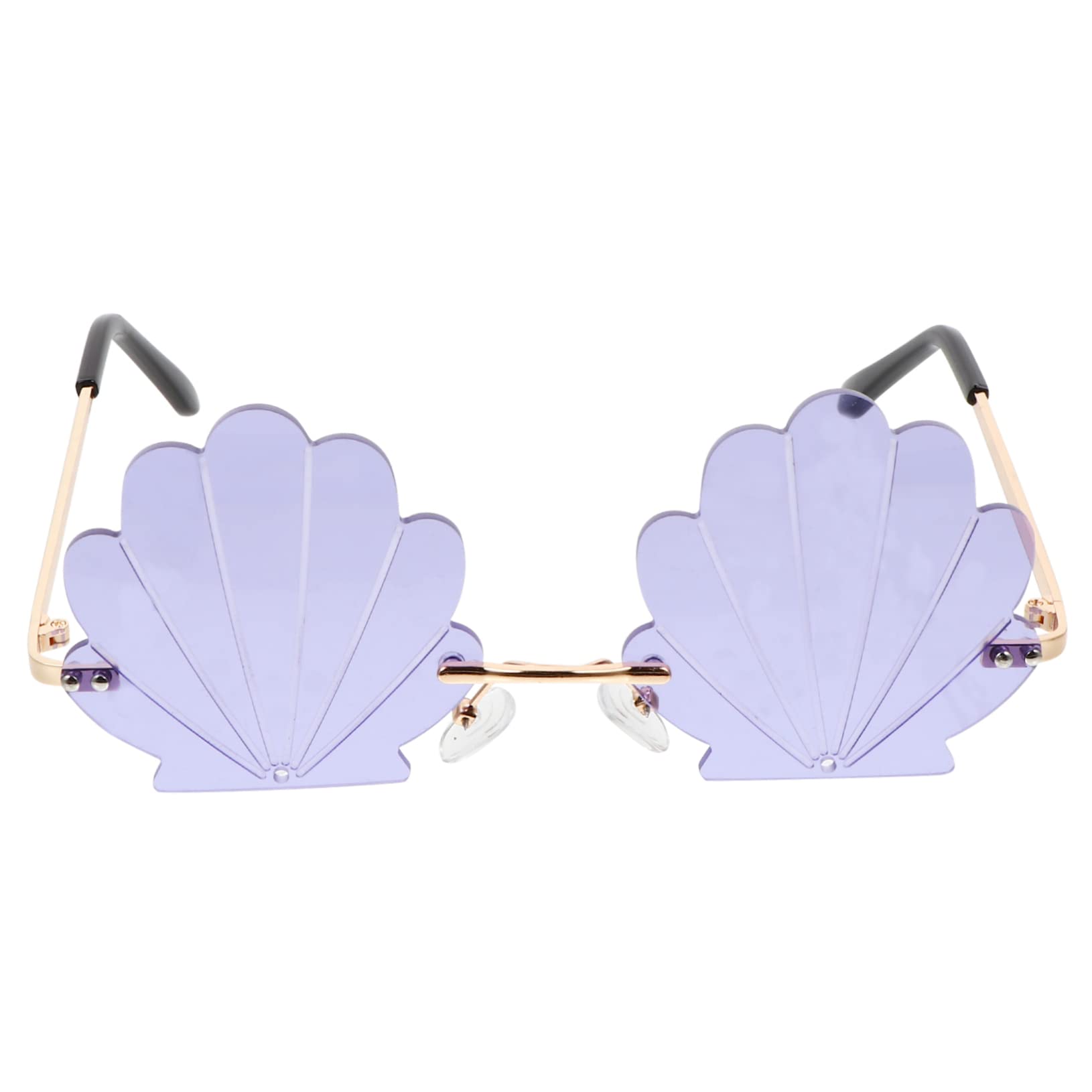 3 Stk Shell-Sonnenbrille Metalldekor Randlose sonnenbrille für herren Hochzeitsdekoration in Herzform n- für Foto bunt Tablett