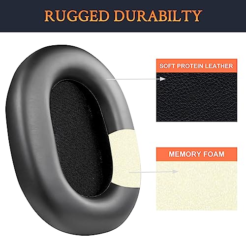 SOULWIT Protein Leather Replacement Earpads for Sony WH-1000XM5 (WH1000XM5) Noise Canceling Headphones - Image 3