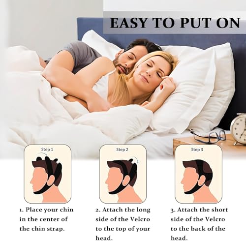 chin strap for sleepingcomfortable anti snoring devicesadjustable breathable chin strap for cpap users