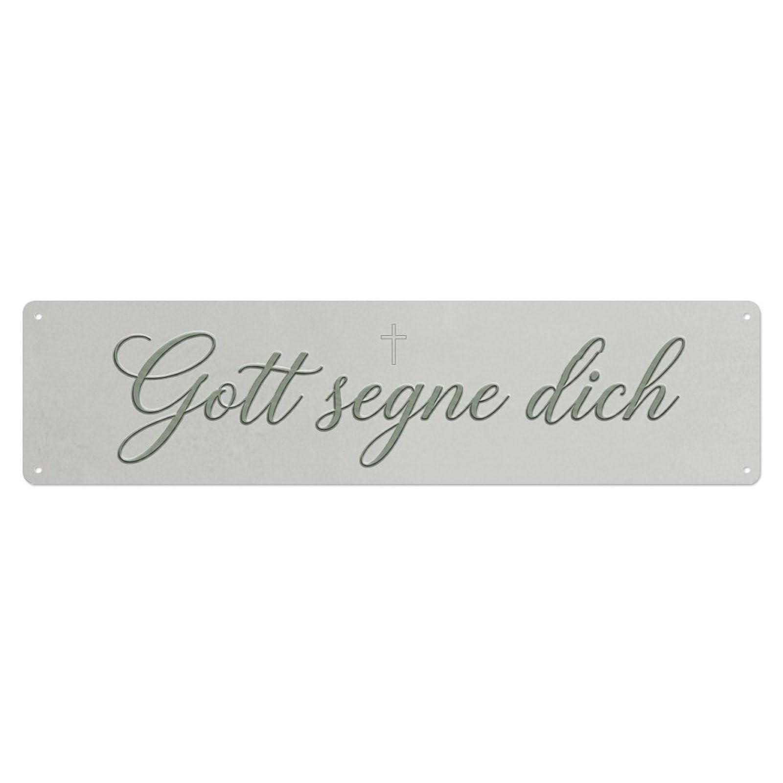 Okahys 4X16inch(10X40cm) Gott Segne Dich Blessing Faith 1 Vintage Metal Tin Sign
