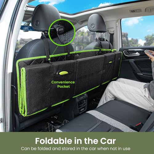 pecute Hundedecke Auto Rückbank für LKW 145 * 73 cm, Hartboden Hund Auto Rückbank, Hochwertig Wasserdicht, Leicht zu Reinigen und Einfach zu Verstauen, für Full Size SUV/LKW, bis zu 150 kg