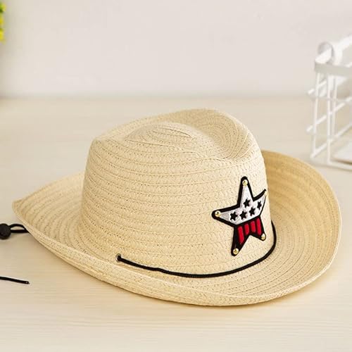 Chapéus infantis de verão palha de sol 6 cores praia meninas meninos crianças crianças chapéu de cow