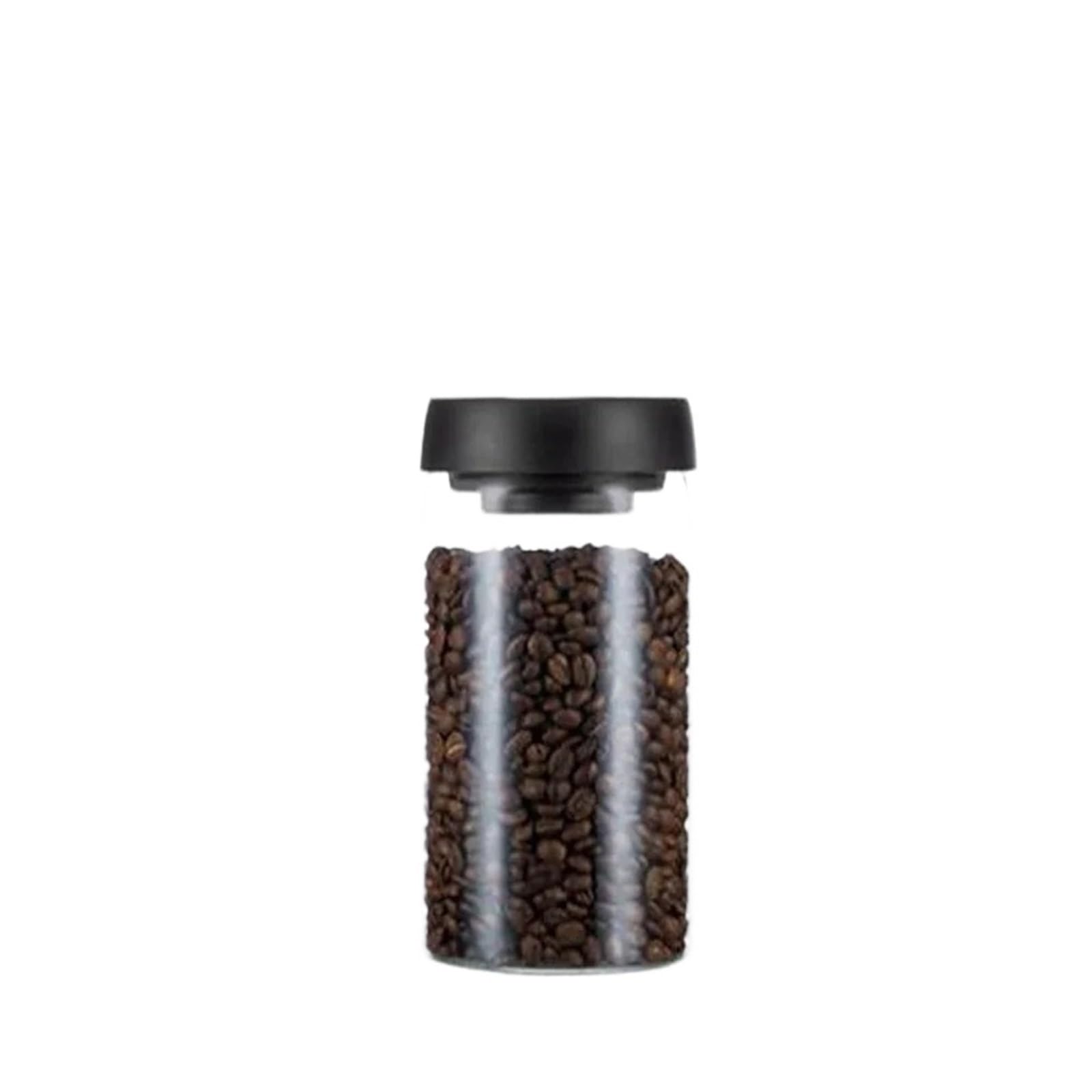 ASMJHQCLW Kitchen Storage Jar, Glass Coffee Bean Jar Airtight Vacuum Sealed Transparent Storage(1800ml)