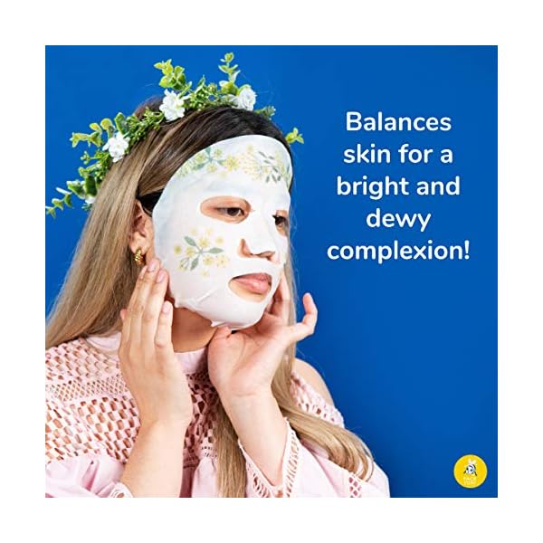 FACETORY Dream Garden Elderflower Mask (Pack of 5)- Rejuvenating, Illuminating, Hydrating Facial Sheet Mask