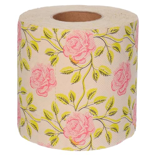 Gatuida Papel Higiénico de Pulpa de Bambú con Impresión Delicada Rollo Decorativo Absorbente para Cocina Limpieza y Uso Doméstico Diseño Creativo para Baño y Restaurante