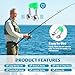 70 Pcs Fishing Bells Clips Set - Dual Bells with Clamp Clip for Catfish & Ice Angling,Fishing Rod Alarms Fishing Accessories