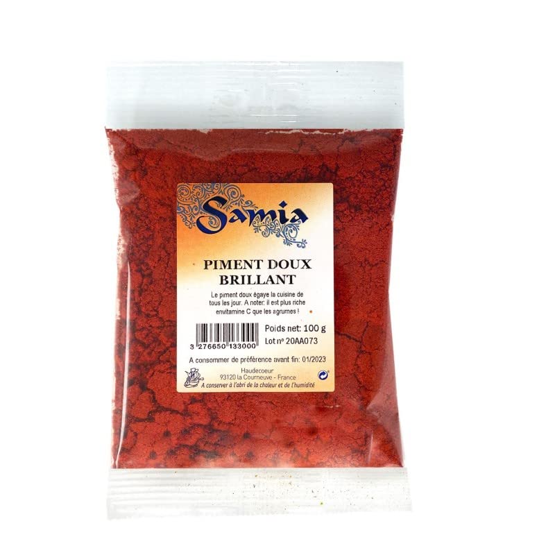 Samia Piment Doux 100g saveurs orientales intenses et parfumées en lot de 4