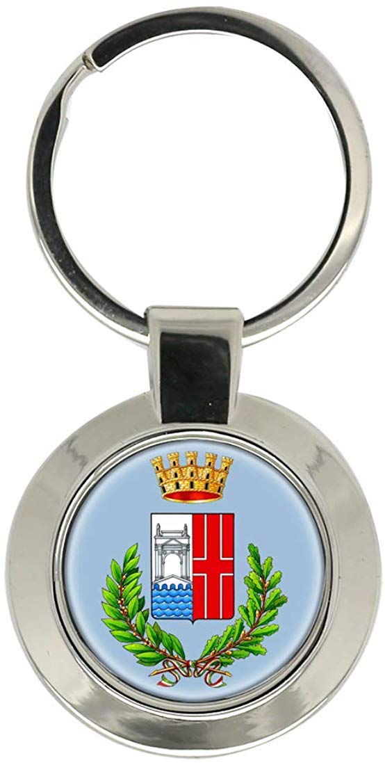 Giftshop Uk Unisex Silver Coloured Metal Rimini (Italy) Key Ring