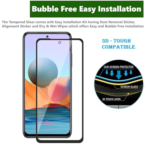 Image of Premium Tempered Glass Screen Protector for Xiaomi Redmi Note 10 /10S - 9H Hardness, HD Clarity, Bubble-Free Installation