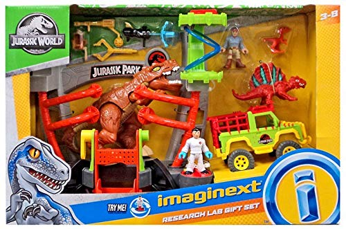 imaginext jurassic world lab gift set