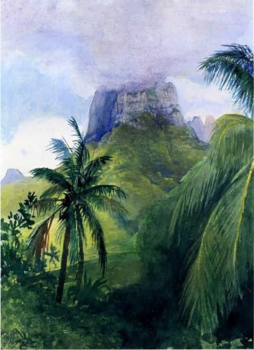 Pintura mural de Maua Moorea de John La Farge lienzo decorativo para crear un oasis en casa