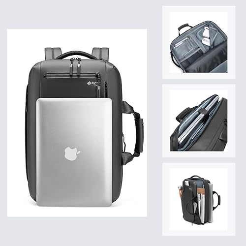 Miniatura 3 de Business Smart - Mochila ligera profesional, extra grande aprobada para vuelos de 25 litros, resistente al agua, duradera, de 17 pulgadas, Negro -,