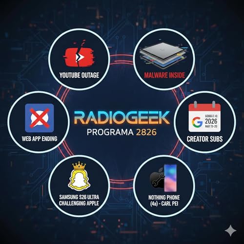 Radiogeek 2826 - Ca&iacute;da mundial parcial de Youtube