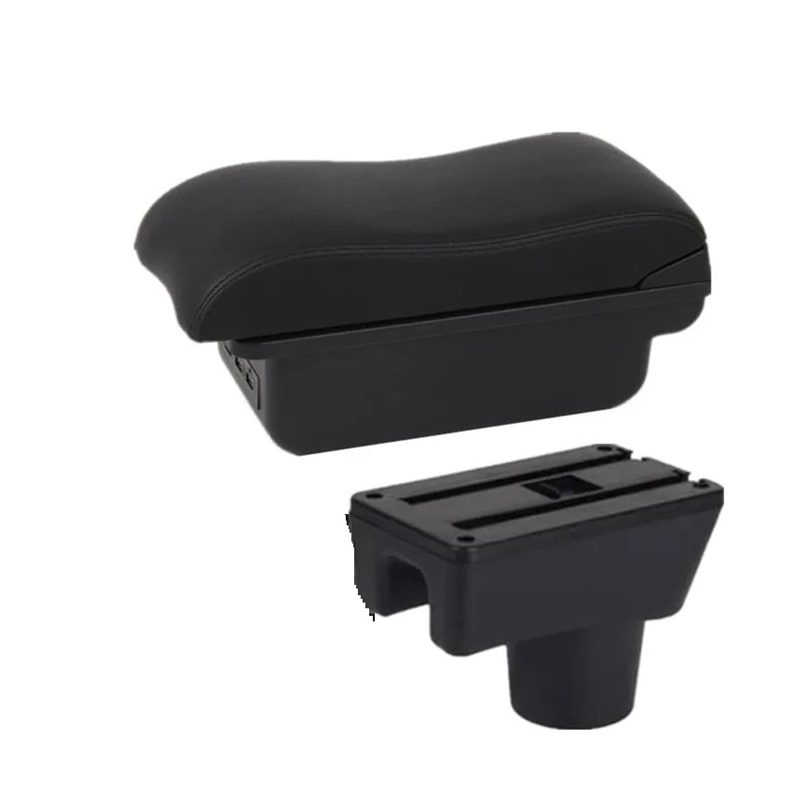 GBGWRMRYX Center Armrest Box For Attrage For Mirage For Space For Star Car Armrest Box Storage Box Retrofit Parts Accessorie Arm Rest(B2 Black line 3USB)