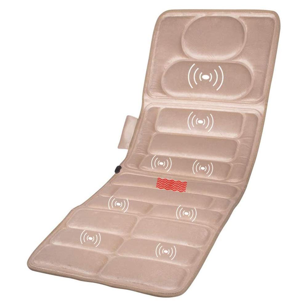 Masseur chauffé intégral MU de luxe avec 9 moteurs vibrants pour détendre tout le corps