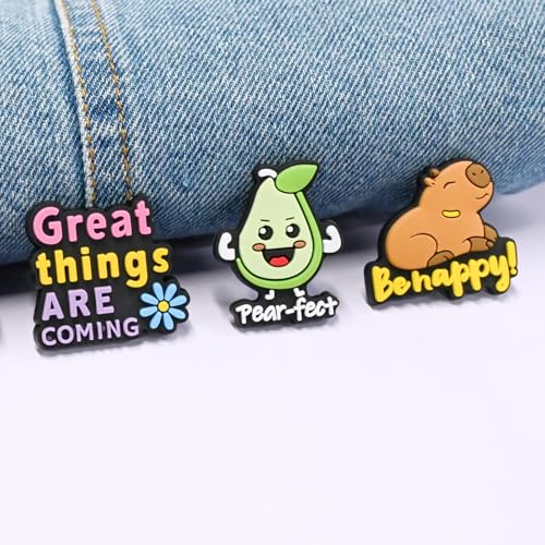Image of Cute Pins Bulk, Funny Lapel Badge Pins Set Brooch Pins for Backpacks, Hats, Bags