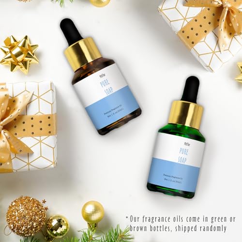 Image of Pure Soap Fragrance Oil, MitFlor Single Diffuser Essential Oil, Large Size Premium Grade Fragrance Oil for Soap & Candle Making, Fresh & Clean Scent for Home Fragrance, 30ml
