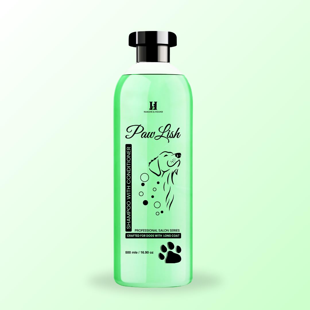 Sponsored Ad - PawLish Professional Salon Series Dog Shampoo with Conditioner for Long Coat Dogs - 500 ML