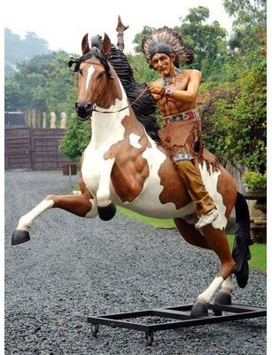 Amazon Co Jp 馬に跨るインディアン ウォリアーチーフ On ホース 等身大フィギュア ホーム キッチン Amazon Co Jp 馬に跨るインディアン ウォリアーチーフ On ホース 等身大フィギュア ホーム キッチン