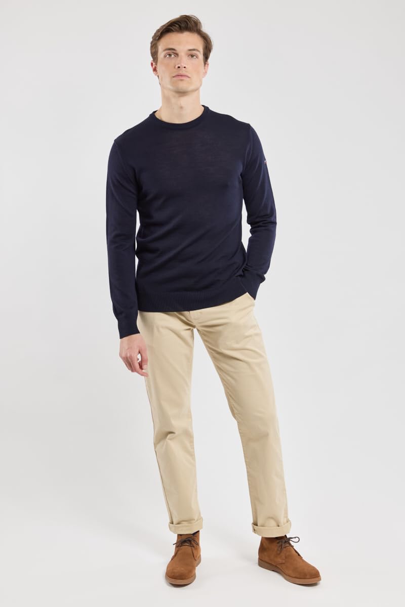 Armor-lux Men's Pullover Mit Rundhalsausschnitt Damgan Aus Merinowolle Sweater