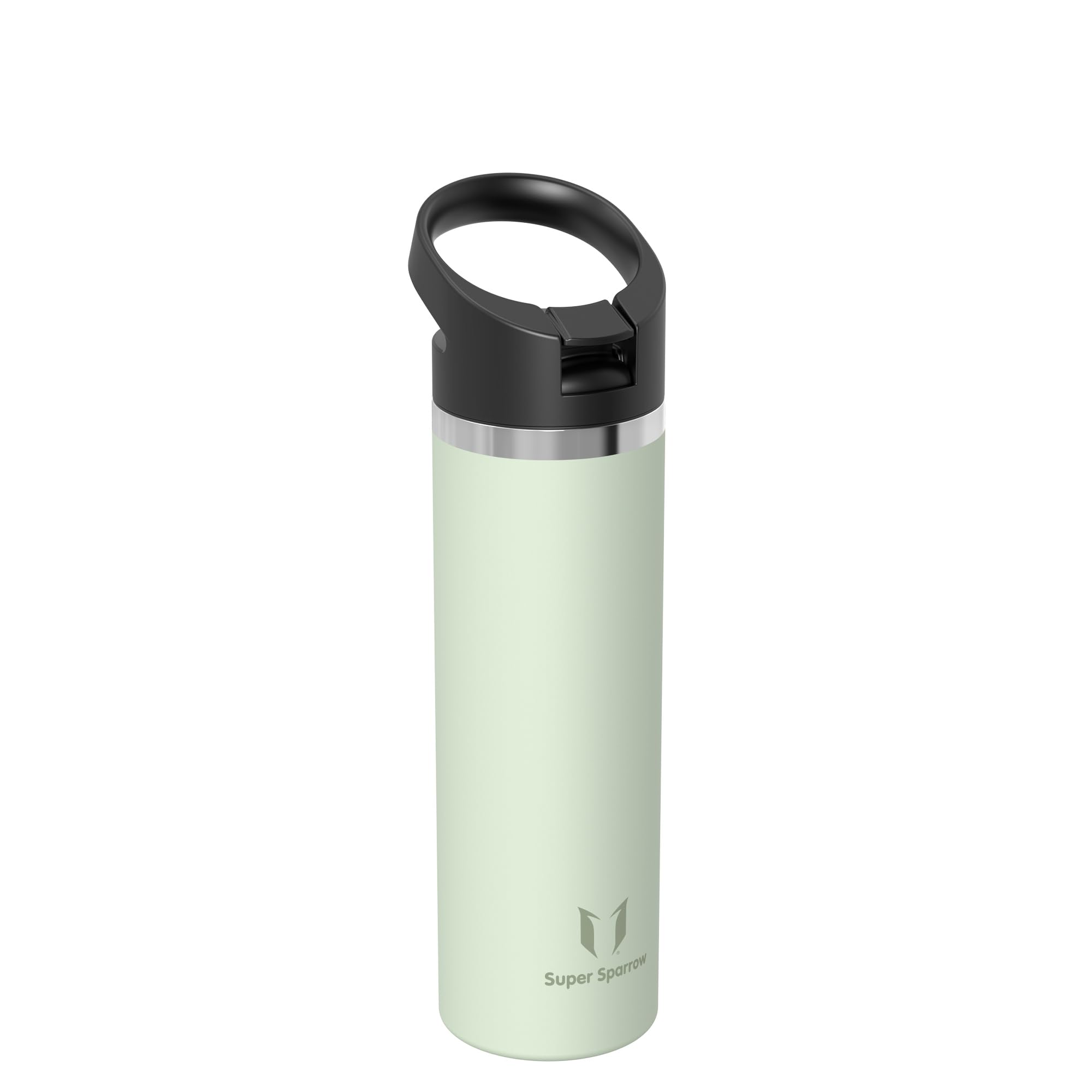Super Sparrow Borraccia Termica - 500ml, 750ml, 1000ml, 1.2L, 1.5L- SwivelSip Inox Bottiglia - Senza BPA Borracce Termiche, Borraccia Ergonomica per Bambini, Sportiva, Bici, Campeggio, Palestra