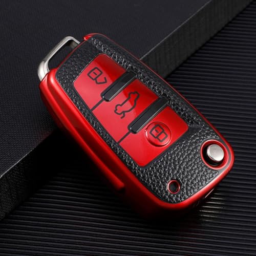 Etui clés pliable voiture pour Audi A3 Q3 Q7 TT, finie la clé abîmée avec cette coque TPU
