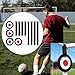 Zxpjkyu Soccer Goal Target Football Training Equipment Adjustable Straps Round Target for Gym, 4Pcs Target 18cm