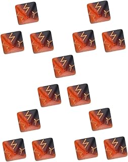 ibasenice 15 Pçs Dados Decoração De Mão Role Playing Dados Decoração Colorida Número Dados Jogo Dados Diversão Dados Runa Acrílico Dados Sorte Dados Coloridos Runa Poliédrica Dados Runa