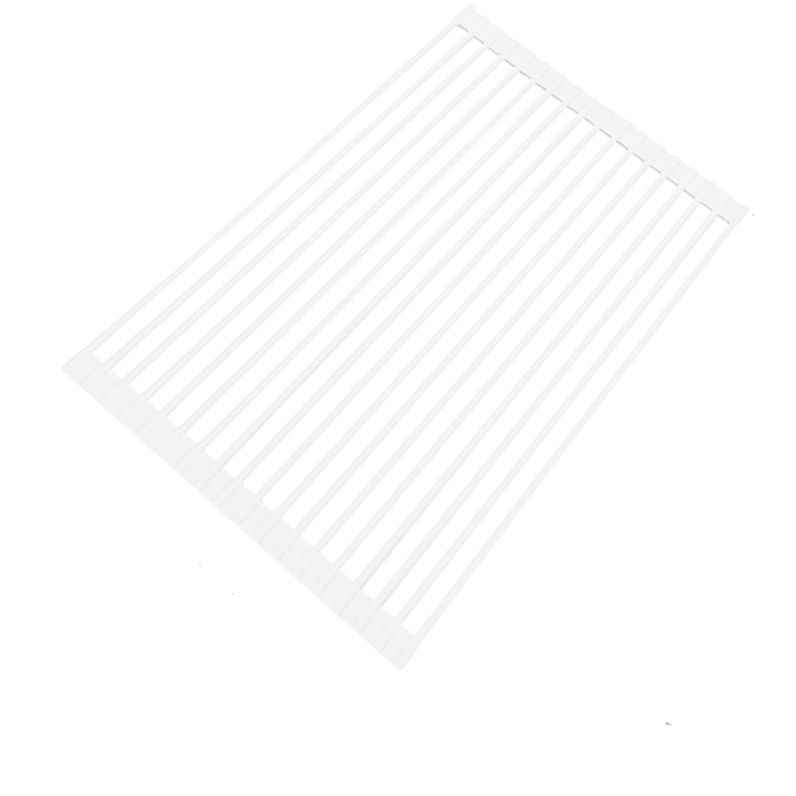 BeyondNice Roll Up Dish Drying Rack, Sink Drying Rack Over Sink Dish Drying Rack Stainless Steel Foldable Drain Rack for Kitchen Sink Counter Utensils