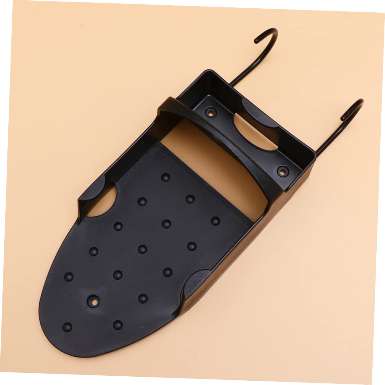 Bügelbretthalter aus Edelstahl, 148mm Breit, Schwarz