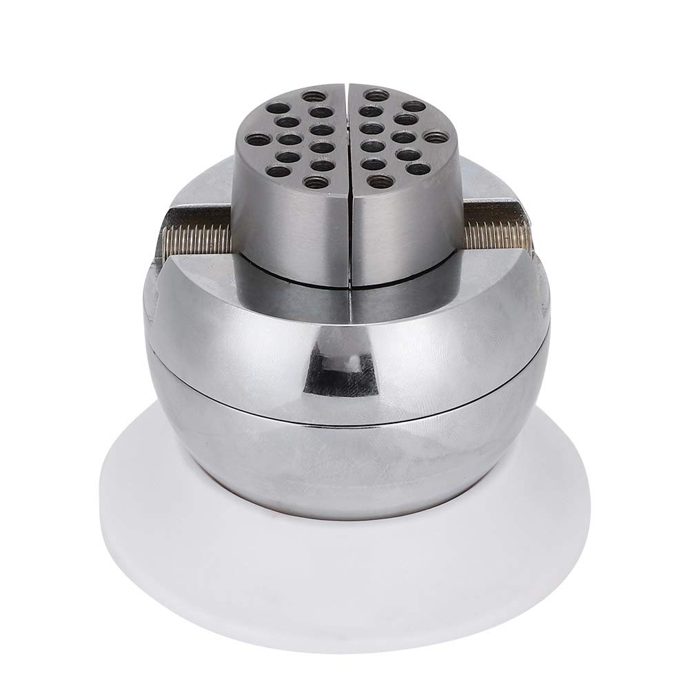 Tornillo de banco de bola, tornillo de banco de velocidad autocontrolable con soporte de rotación hemisférica de 360 grados para ajuste de joyas para grabado de gemas,materiales hechos a mano