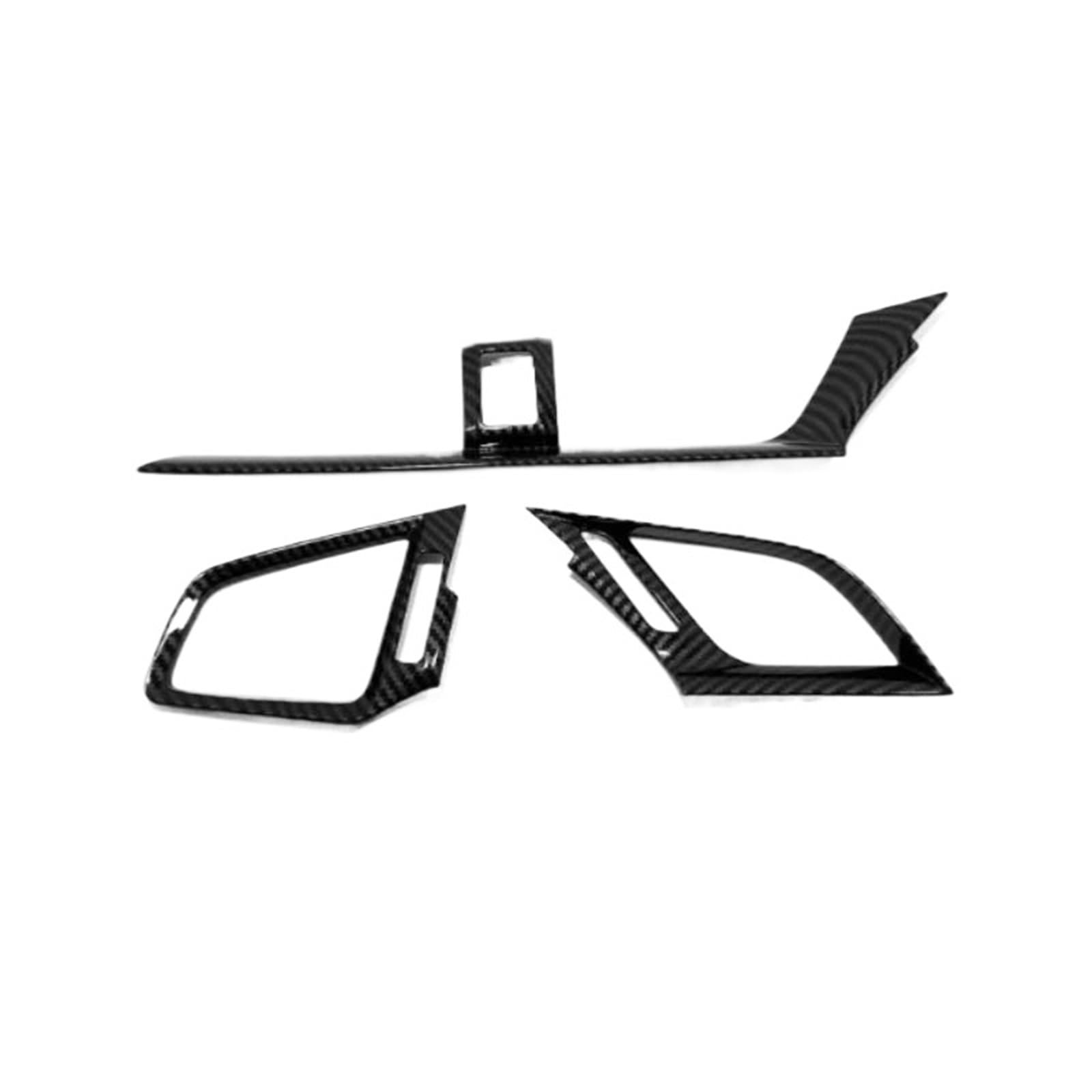 LHD Car Air Conditioner Vent Refitting ABS Central Control Outlet Trim Sticker for Civic 10th 2016 2017 2018 2019(RHD C)