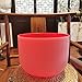 TRAYAYA 12 Inch 432hz Tuned Red C note Root Chakra Frosted Quartz Crystal Singing Bowl For Sound Healing