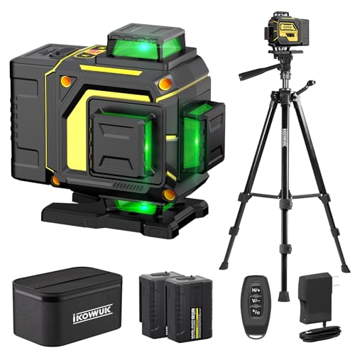 Kreuzlinienlaser mit Stativ, 4D 16 Linienlaser Grün Kreuzlaser 4x360° Laser Wasserwaage Kreuzlaser Selbstnivellierend für Innenbereich Baustelle Mit 1.27M Stativ, 4800mAh Batterien, Fernbedienung Kreuzlinienlaser mit Stativ, 4D 16 Linienlaser Grün Kreuzlaser 4x360° Laser Wasserwaage Kreuzlaser Selbstnivellierend für Innenbereich Baustelle Mit 1.27M Stativ, 4800mAh Batterien, Fernbedienung