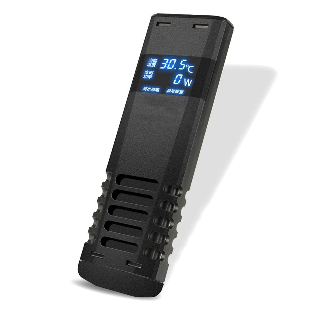 Calentador de Acuario Calentador de acuario sumergible Calentador de termostato automático con ventosa, pantalla LED de temperatura, calentador de tanque de peces, conversión de frecuencia Ahorro de