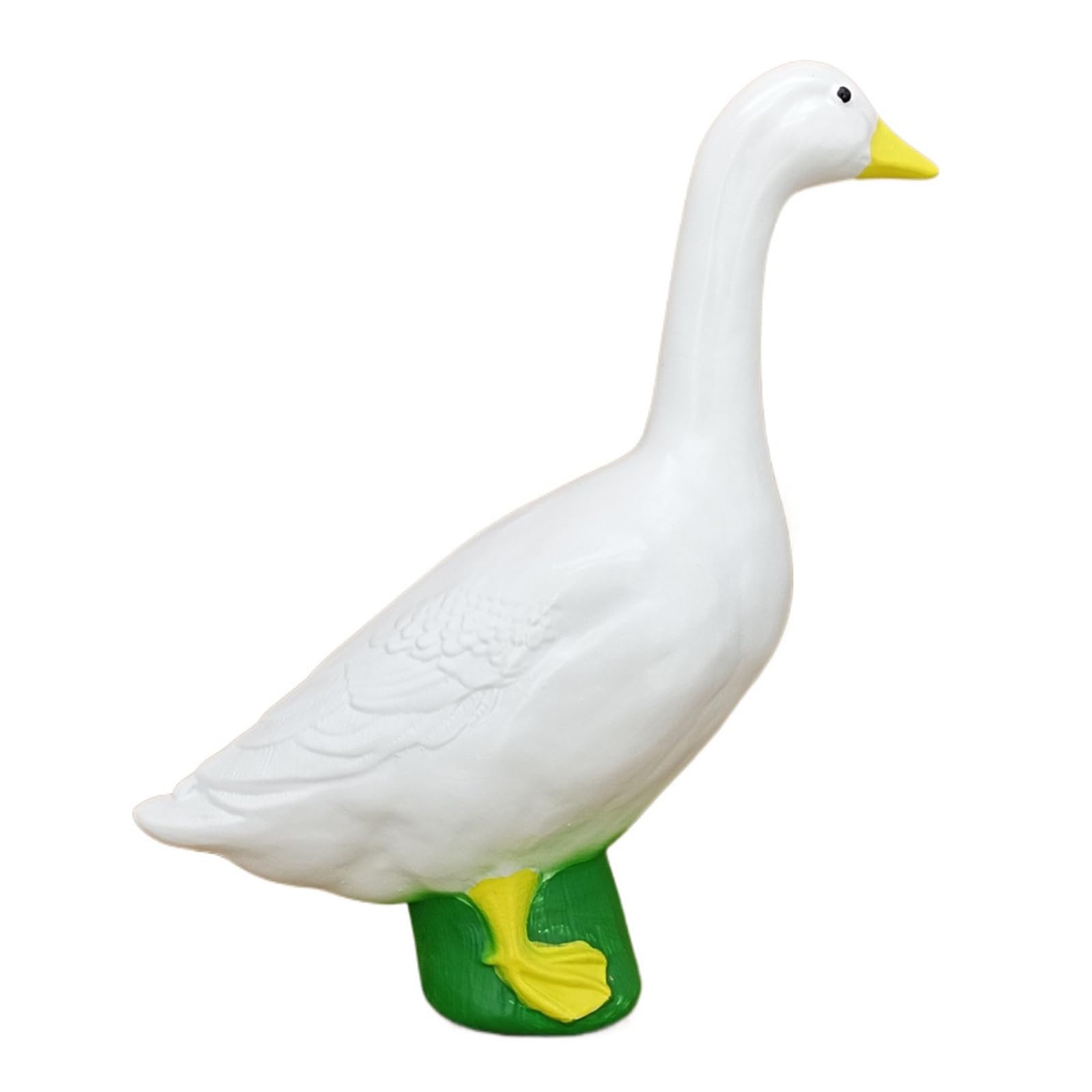 APGLSXY Cartoon Geese Sculpture Statue Funny Resin Geese Creative Figurine Funny Collectible Animals Resin Outdoor Garden Statue Decoration