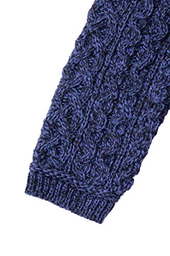 Image of Aran Crafts Women's Irish Soft Cable Knitted Side Zip Coat (100% Merino Wool)