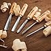 IMOTECHOM 12-Pieces Woodworking Wood Carving Tools Chisel Set with Canvas Bag, Razor Sharp CR-V 60 Steel Blades