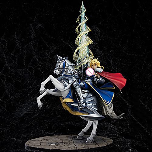 MizzZee Anime Figurine Fate/Stay Night Altria Pendragon(Lancer) Action Figure PVC Saber 1/8 Mount Lancer Collection Model Dolls Toy for Gift 45cm