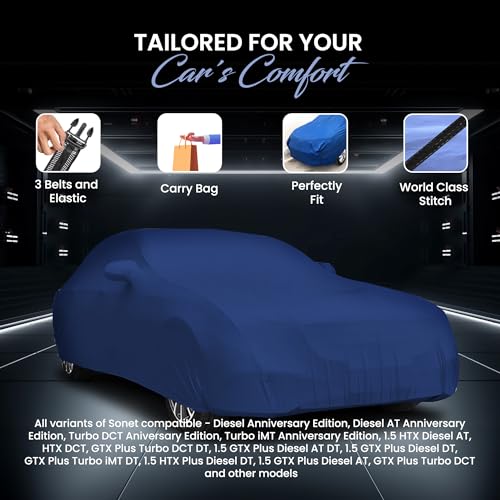 Image of Autofy TUFF Car Cover for Kia Sonet [Year 2020 Onwards] - Dust & UV Proof Waterproof Car Cover