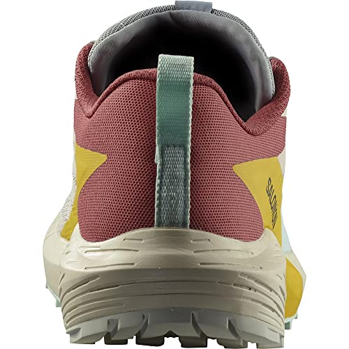 Salomon SALOMON Shoes Sense Ride 5 W, Women's Trail Running Shoes, Rainy Day Hot Sauce Freesia, 11 AU