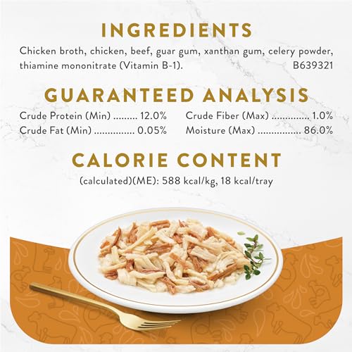 Image of Fancy Feast Purina Appetizers Lickable Grain Free Cat Food Topper White Meat Chicken and Shredded Beef Appetizer - 1.1 oz. Trays,(Pack of 20)