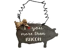 I Love You More Than Bacon Christmas Ornament - Pig Christmas Ornament 2021