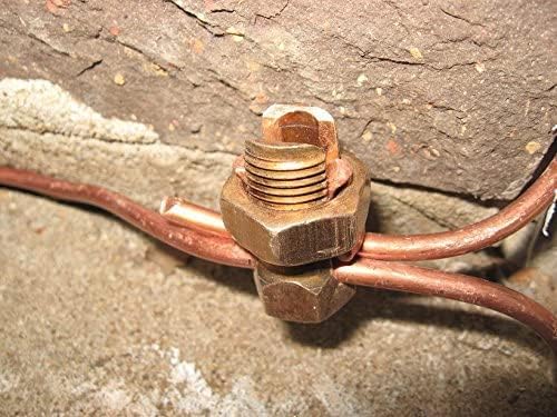 E2 (8 Str - 10 Str) Copper Split Bolt Connector – UL Listed, Conductor for 10 Str - 4 Str and 10 to 4 Gauge Cable (10 Pack)