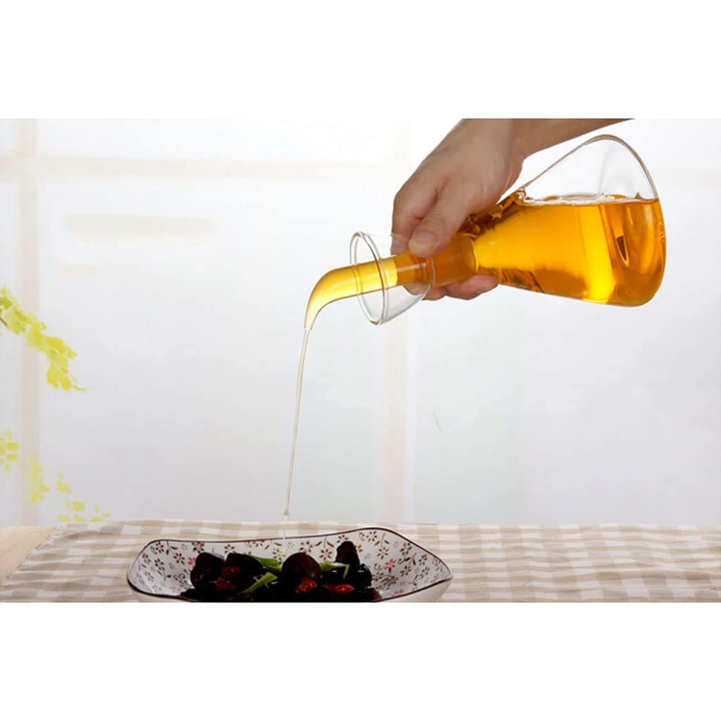 Dispensador de Botellas de Aceite y Vinagre Latas de aceite de cocina, botellas de almacenamiento, aceite de oliva, salsa de soja y dispensadores de vinagre, botellas de aceite de vidrio de cocina 3p