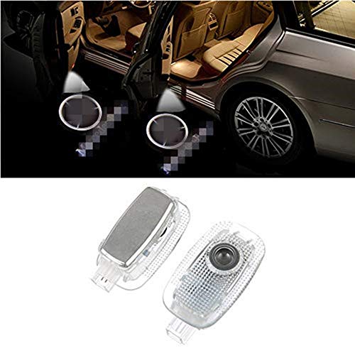 QJZoncuji Coche Logo LED Proyector luces puerta, 2 PC Coche LED Logo Puerta Iluminación (For S)