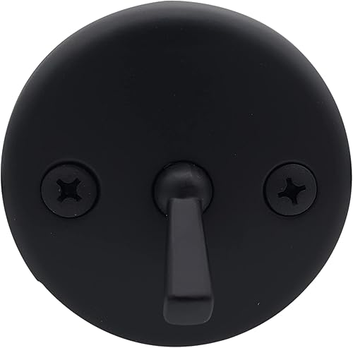 Miniatura 6 de Westbrass R92K-62 - Cubierta de drenaje de rejilla de rosca fina de 1-38 pulgadas con placa frontal de palanca de viaje y buje adaptador de