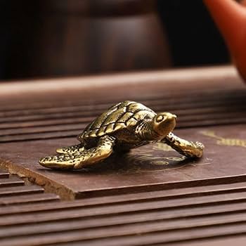 Amazon.co.jp: 60g亀海亀かめカメ動物海自然置物文鎮金運開運風水細工